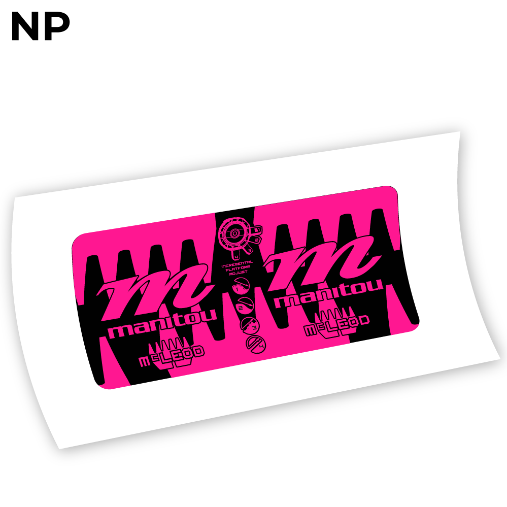 Stickers Manitou McLEOD 2015 compatibles Autocollants fourche VTT