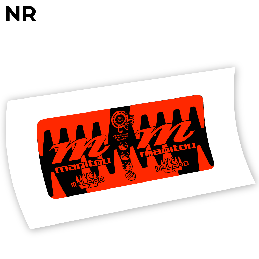 Stickers Manitou McLEOD 2015 compatibles Autocollants fourche VTT
