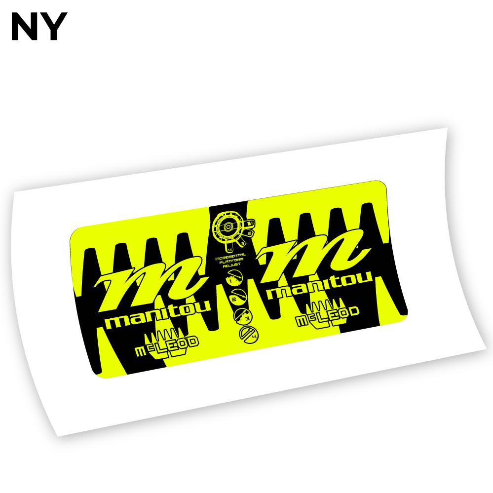 Stickers Manitou McLEOD 2015 compatibles Autocollants fourche VTT