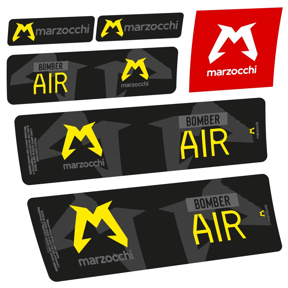 Stickers Marzocchi Bomber Air 20232024 compatibles Autocollants amortisseur VTT