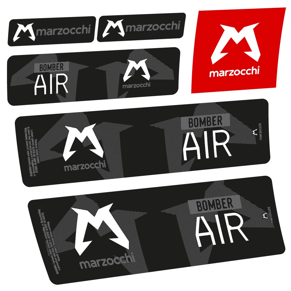 Stickers Marzocchi Bomber Air 20232024 compatibles Autocollants amortisseur VTT