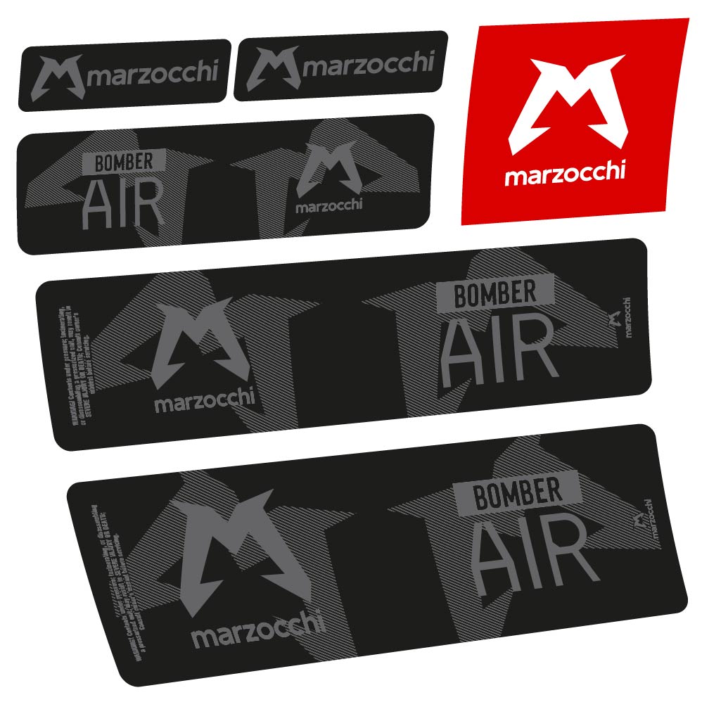 Stickers Marzocchi Bomber Air 20232024 compatibles Autocollants amortisseur VTT