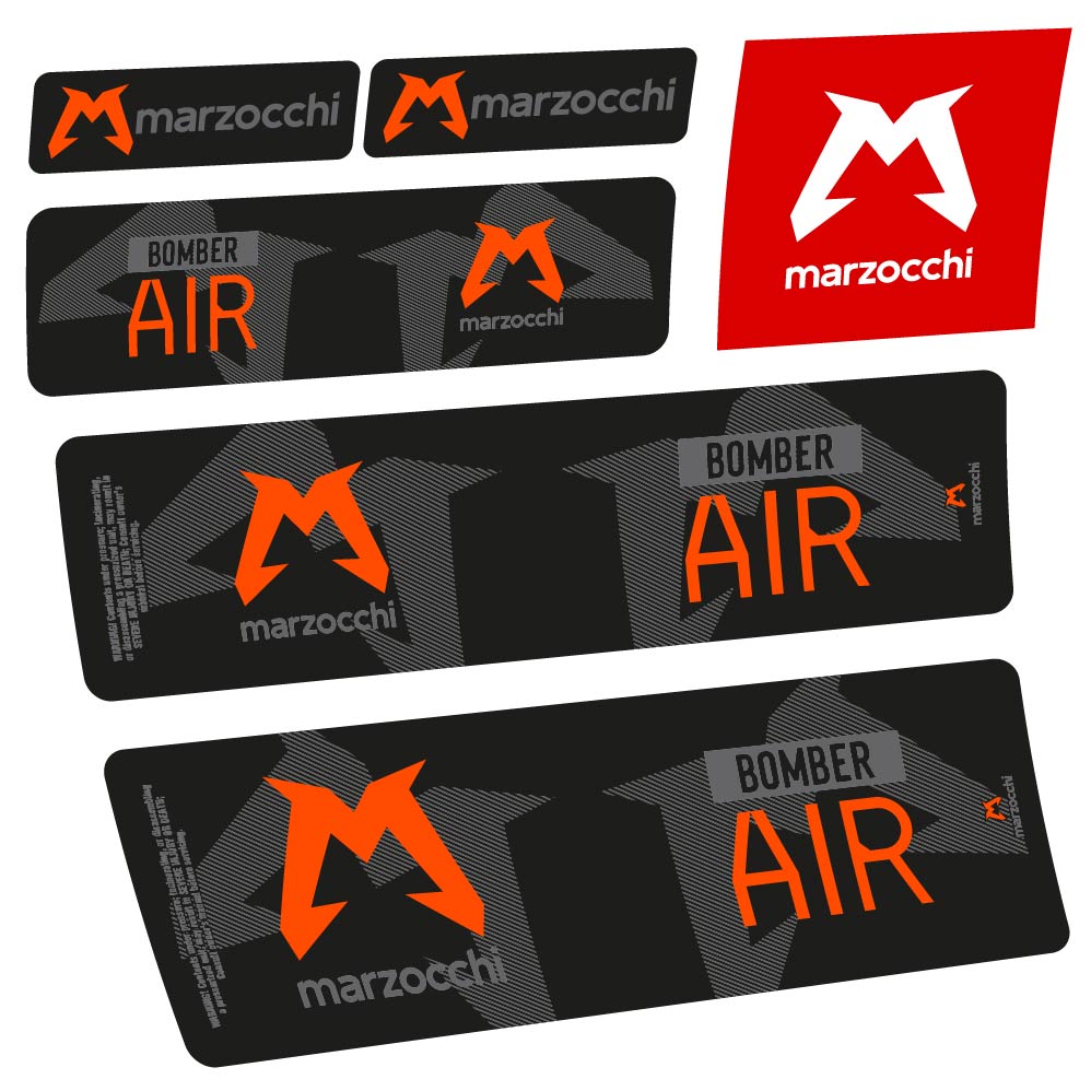 Stickers Marzocchi Bomber Air 20232024 compatibles Autocollants amortisseur VTT