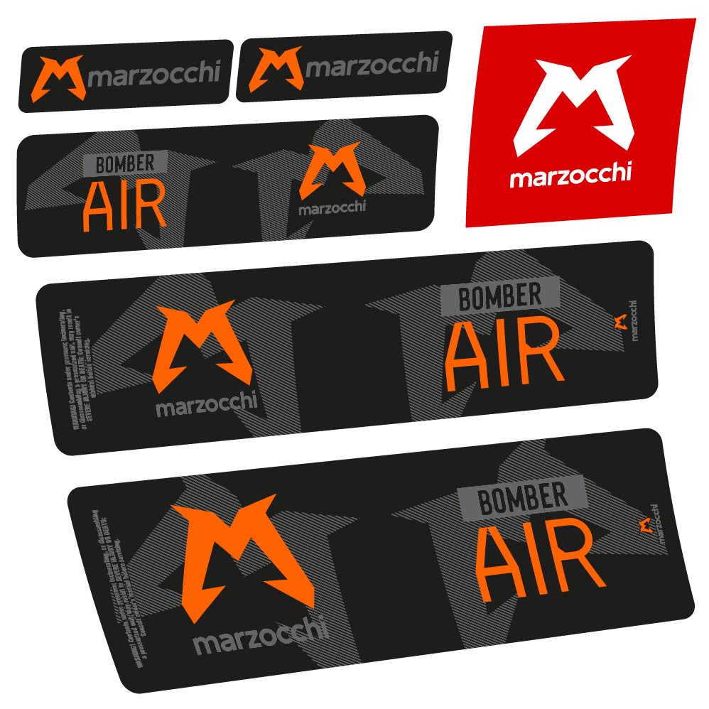 Stickers Marzocchi Bomber Air 20232024 compatibles Autocollants amortisseur VTT