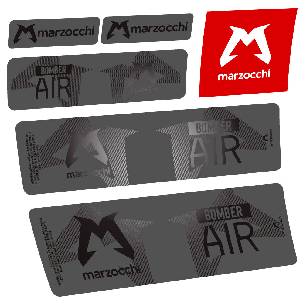 Stickers Marzocchi Bomber Air 20232024 compatibles Autocollants amortisseur VTT