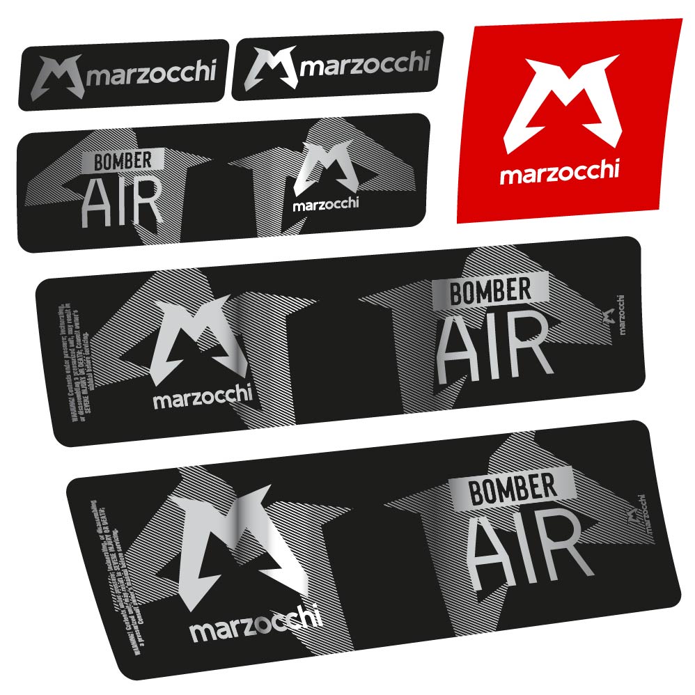 Stickers Marzocchi Bomber Air 20232024 compatibles Autocollants amortisseur VTT