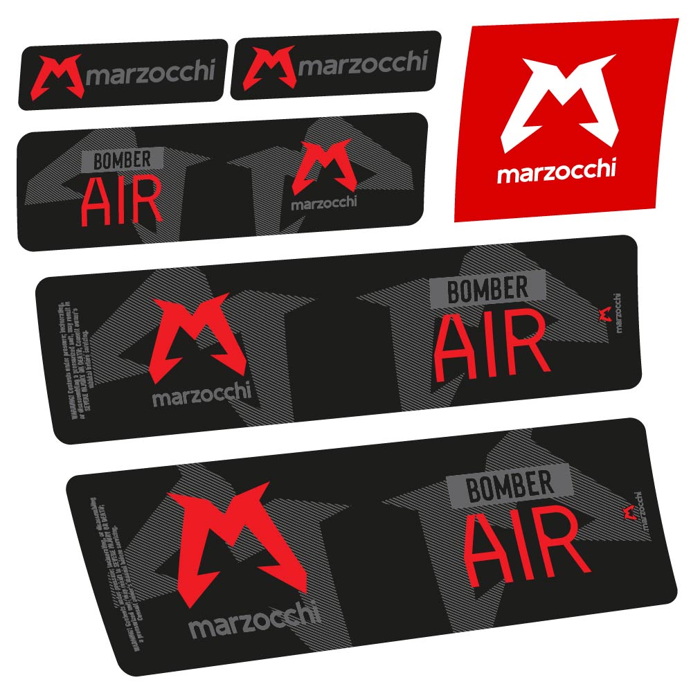 Stickers Marzocchi Bomber Air 20232024 compatibles Autocollants amortisseur VTT