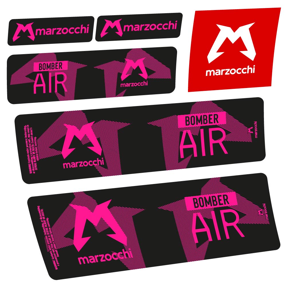 Stickers Marzocchi Bomber Air 20232024 compatibles Autocollants amortisseur VTT