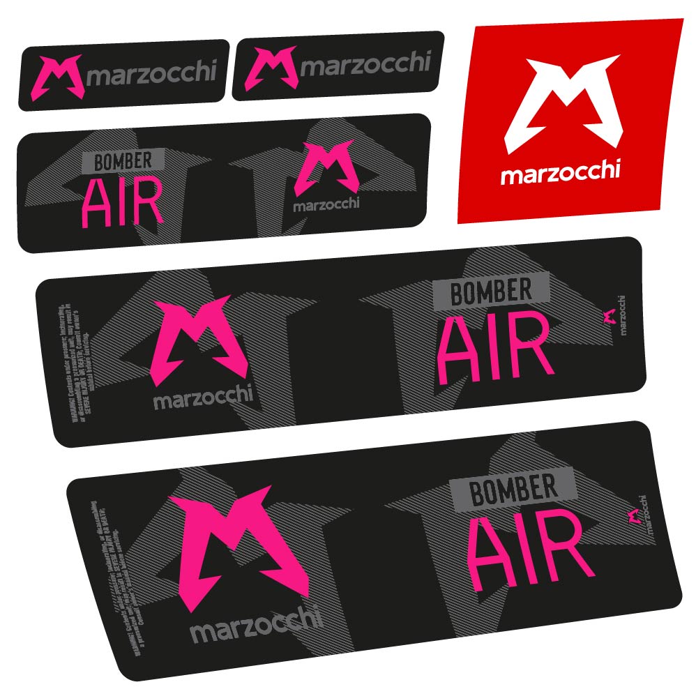 Stickers Marzocchi Bomber Air 20232024 compatibles Autocollants amortisseur VTT