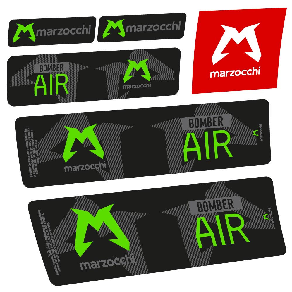 Stickers Marzocchi Bomber Air 20232024 compatibles Autocollants amortisseur VTT