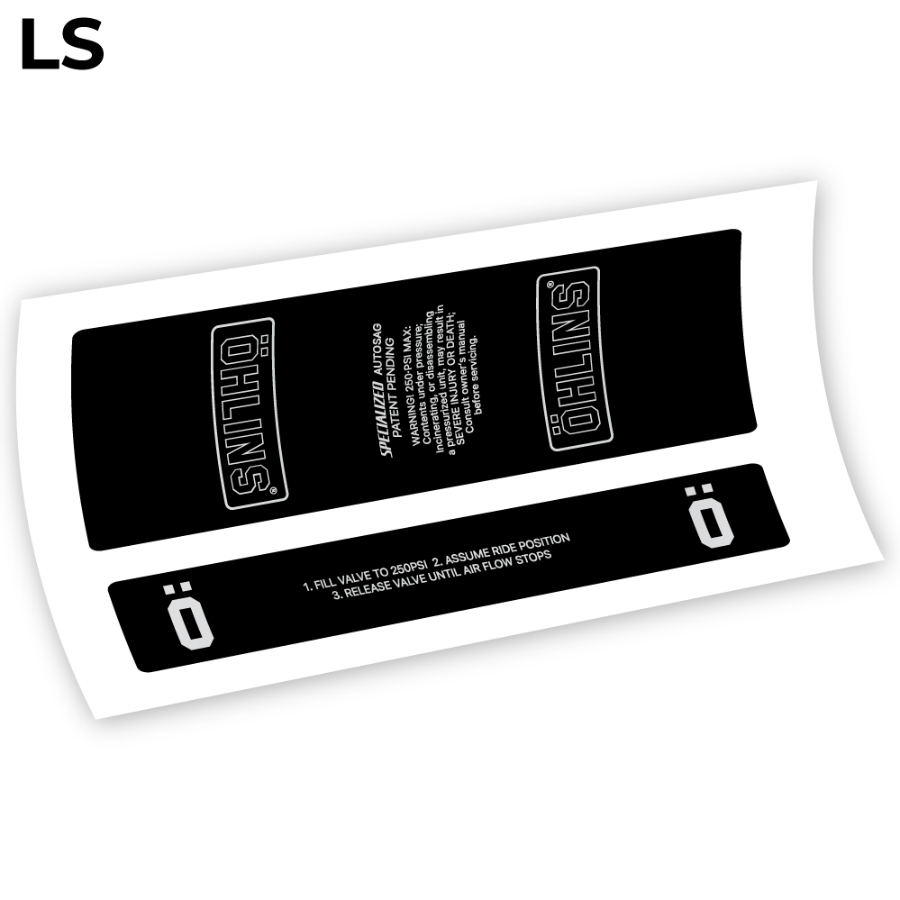 Stickers Ohlins STX22 Specialized 2015 compatibles Autocollants amortisseur
