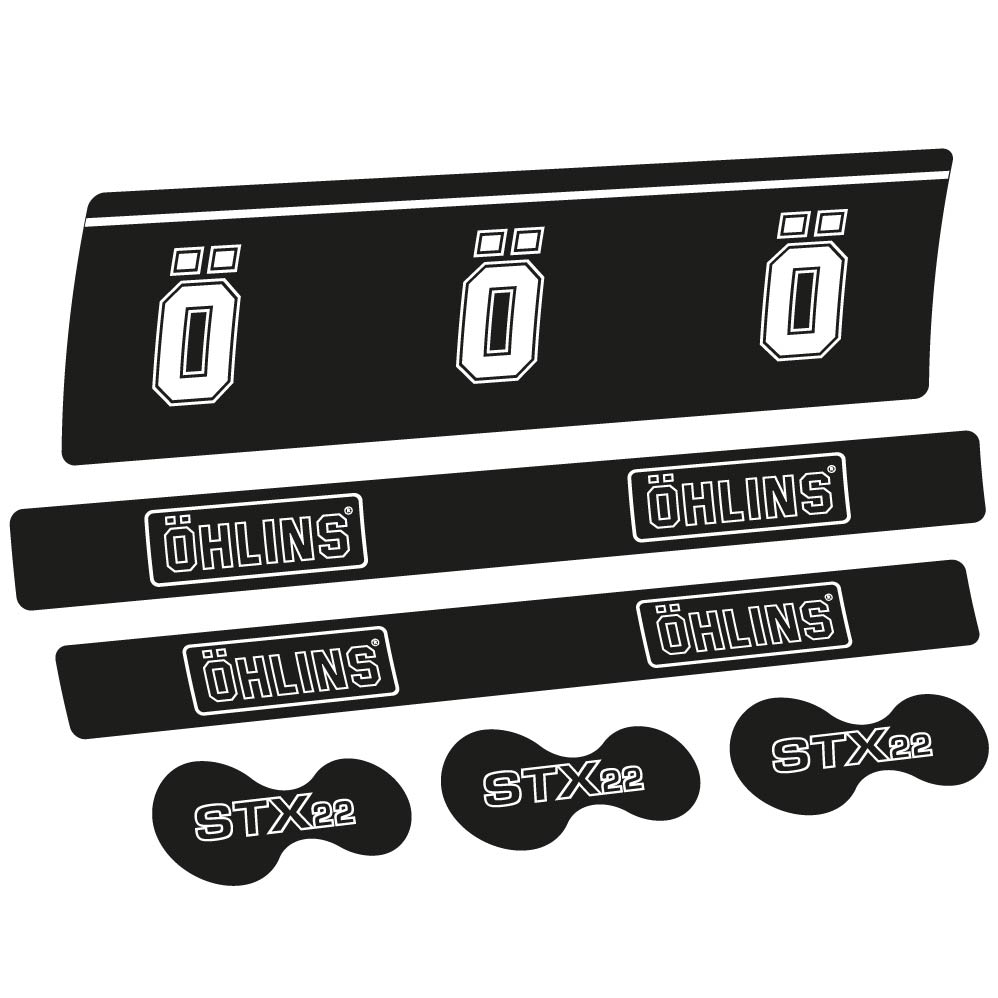 Stickers Ohlins STX22 Air Specialized compatibles Autocollants amortisseur