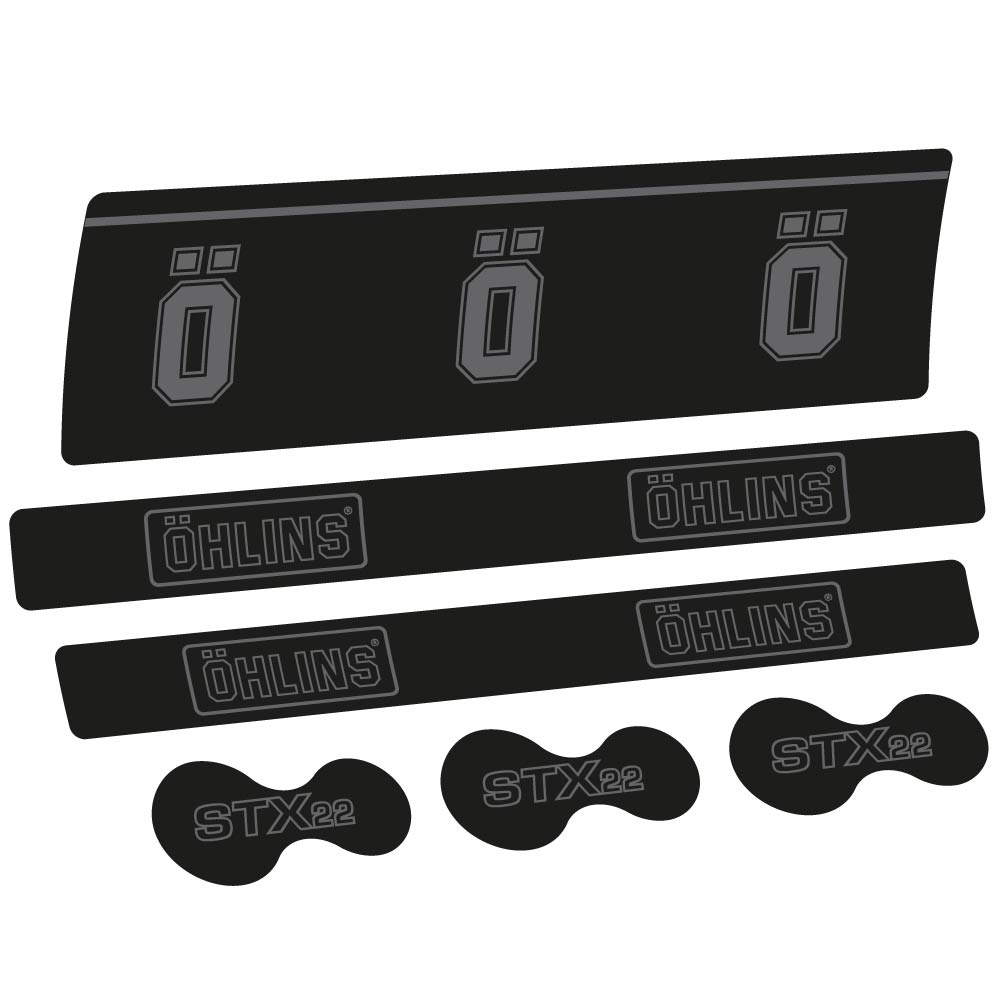 Stickers Ohlins STX22 Air Specialized compatibles Autocollants amortisseur