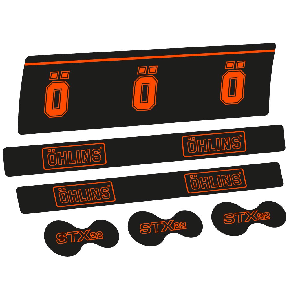 Stickers Ohlins STX22 Air Specialized compatibles Autocollants amortisseur