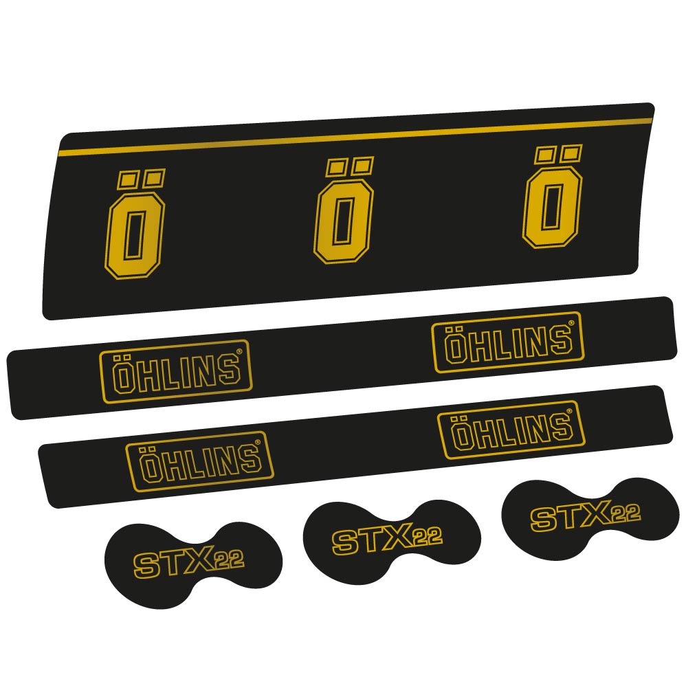 Stickers Ohlins STX22 Air Specialized compatibles Autocollants amortisseur
