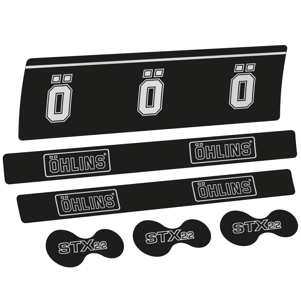 Stickers Ohlins STX22 Air Specialized compatibles Autocollants amortisseur