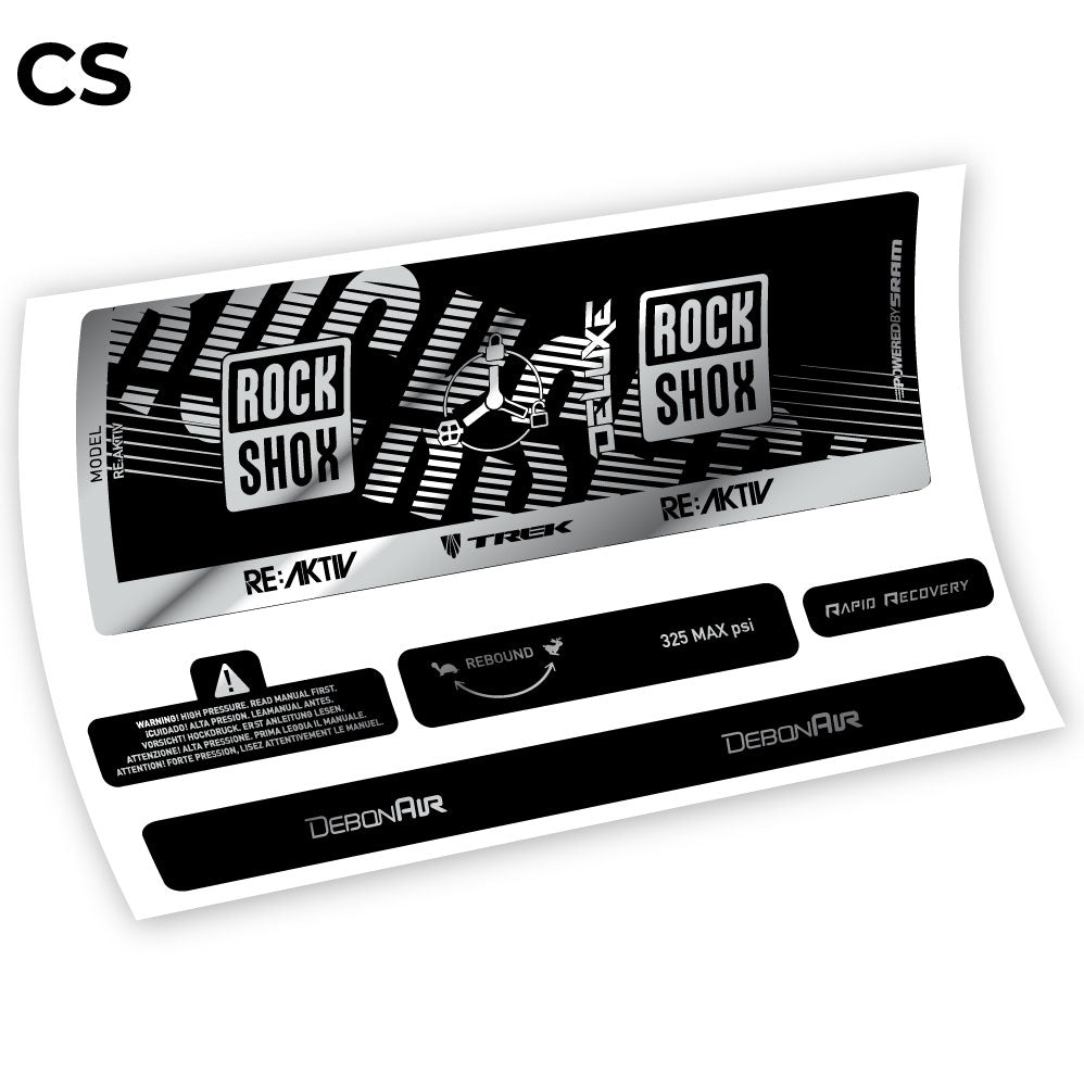 Stickers Rock Shox Deluxe Debonair RC3 compatibles Autocollants amortisseur VTT