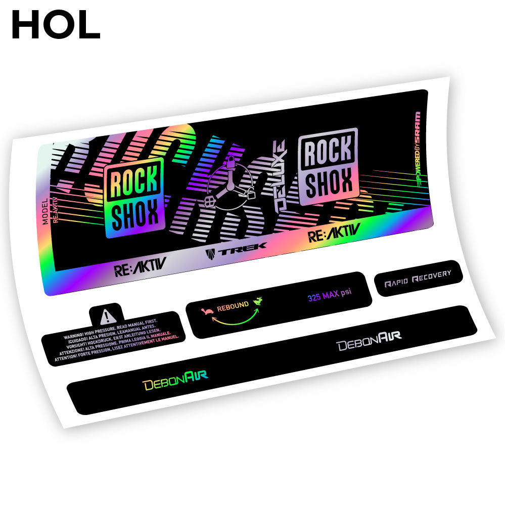 Stickers Rock Shox Deluxe Debonair RC3 compatibles Autocollants amortisseur VTT