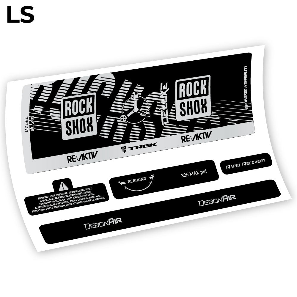 Stickers Rock Shox Deluxe Debonair RC3 compatibles Autocollants amortisseur VTT