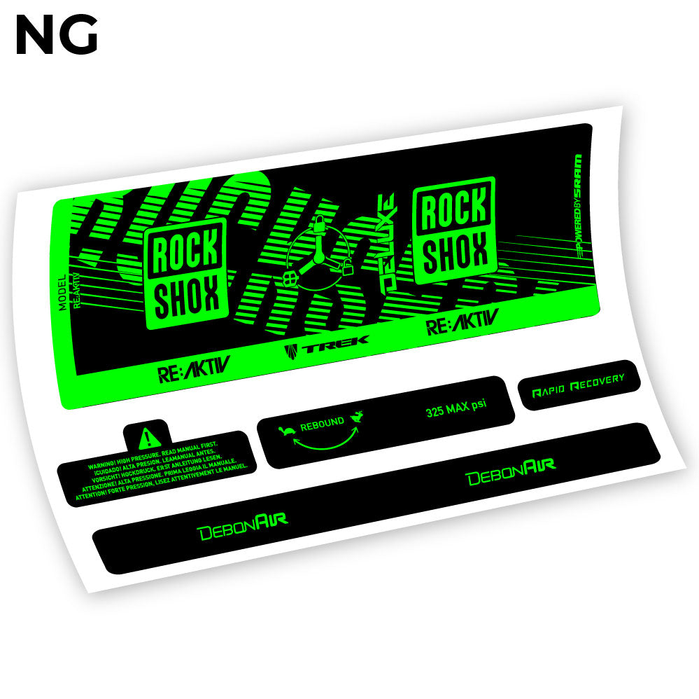 Stickers Rock Shox Deluxe Debonair RC3 compatibles Autocollants amortisseur VTT