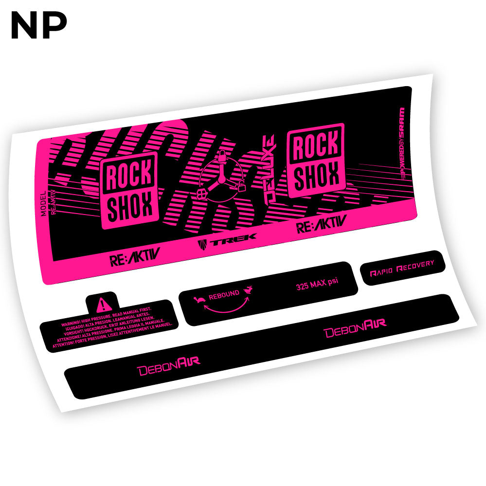 Stickers Rock Shox Deluxe Debonair RC3 compatibles Autocollants amortisseur VTT