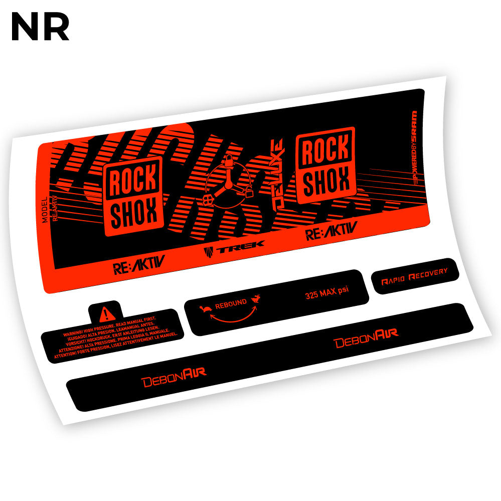 Stickers Rock Shox Deluxe Debonair RC3 compatibles Autocollants amortisseur VTT