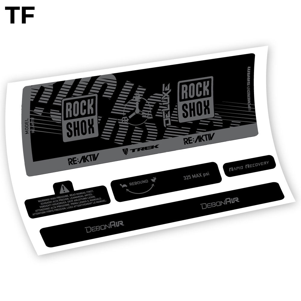 Stickers Rock Shox Deluxe Debonair RC3 compatibles Autocollants amortisseur VTT