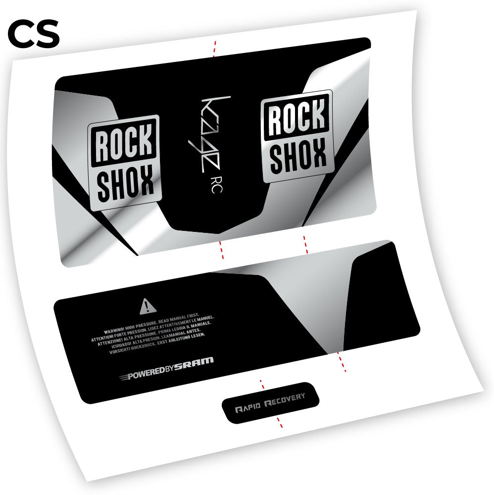 Stickers Rock Shox Kage 2016 RC compatibles Autocollants amortisseur VTT
