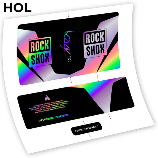 Stickers Rock Shox Kage 2016 RC compatibles Autocollants amortisseur VTT