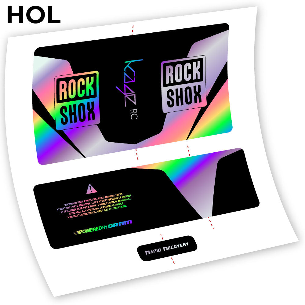 Stickers Rock Shox Kage 2016 RC compatibles Autocollants amortisseur VTT