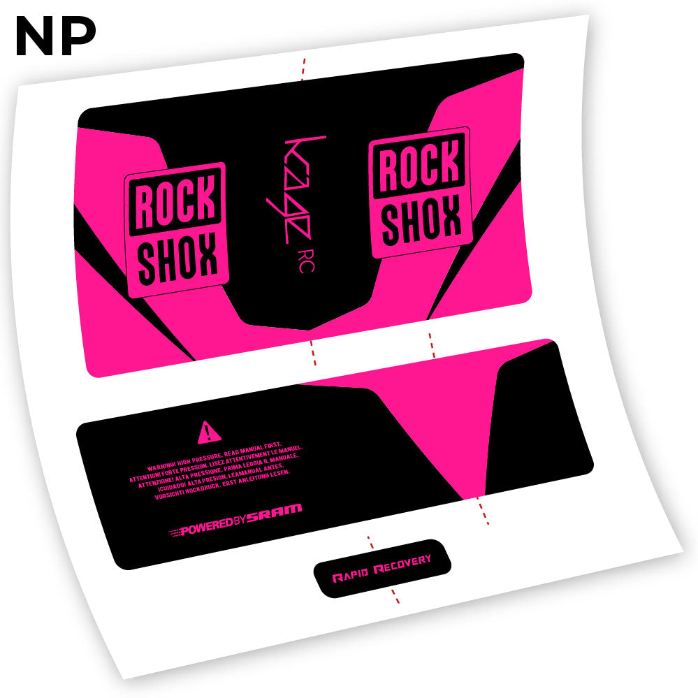 Stickers Rock Shox Kage 2016 RC compatibles Autocollants amortisseur VTT