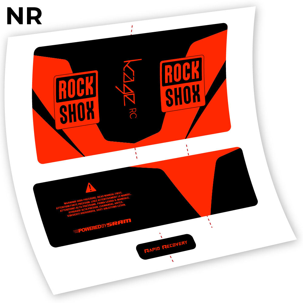Stickers Rock Shox Kage 2016 RC compatibles Autocollants amortisseur VTT
