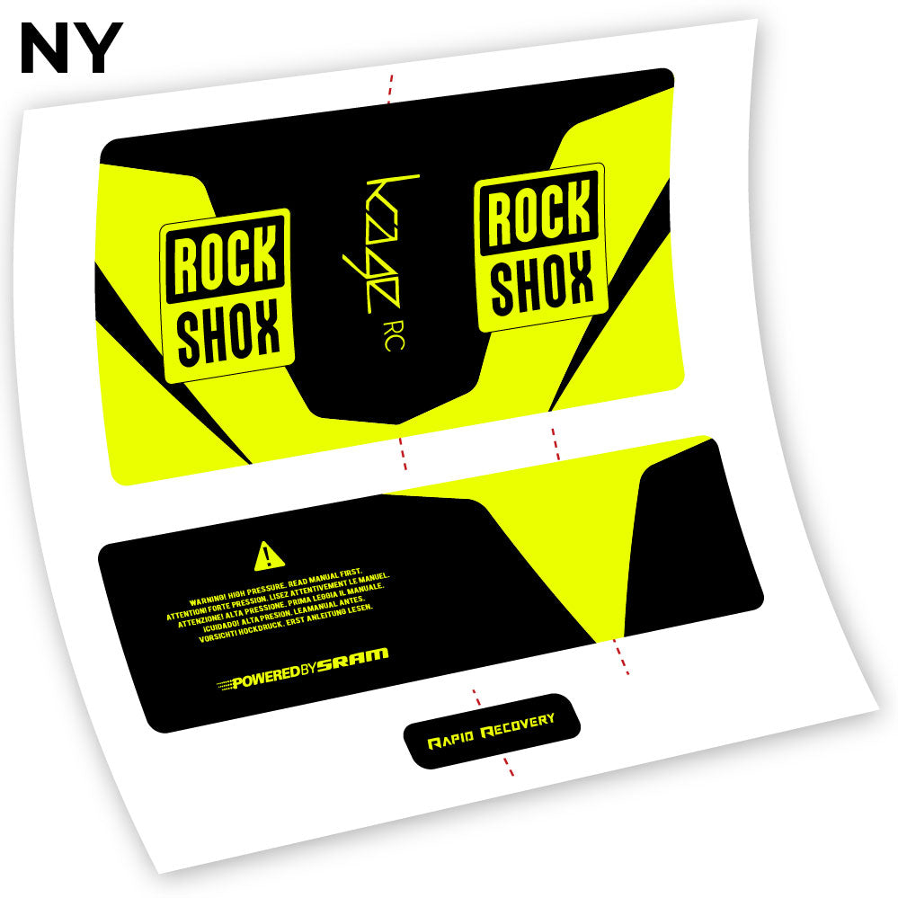 Stickers Rock Shox Kage 2016 RC compatibles Autocollants amortisseur VTT