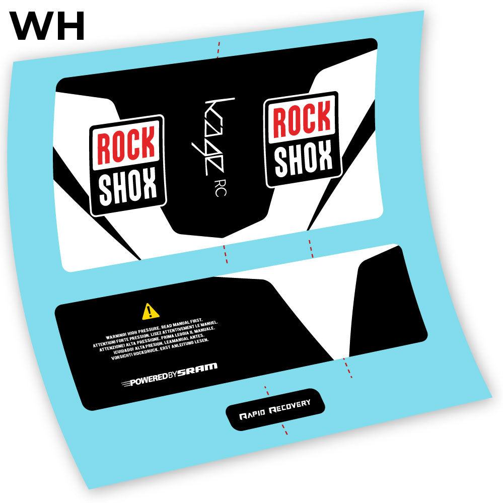 Stickers Rock Shox Kage 2016 RC compatibles Autocollants amortisseur VTT