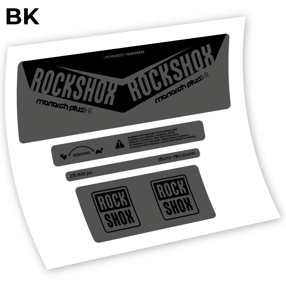 Stickers Rock Shox Monarch Plus R 2016 compatibles Autocollants amortisseur VTT