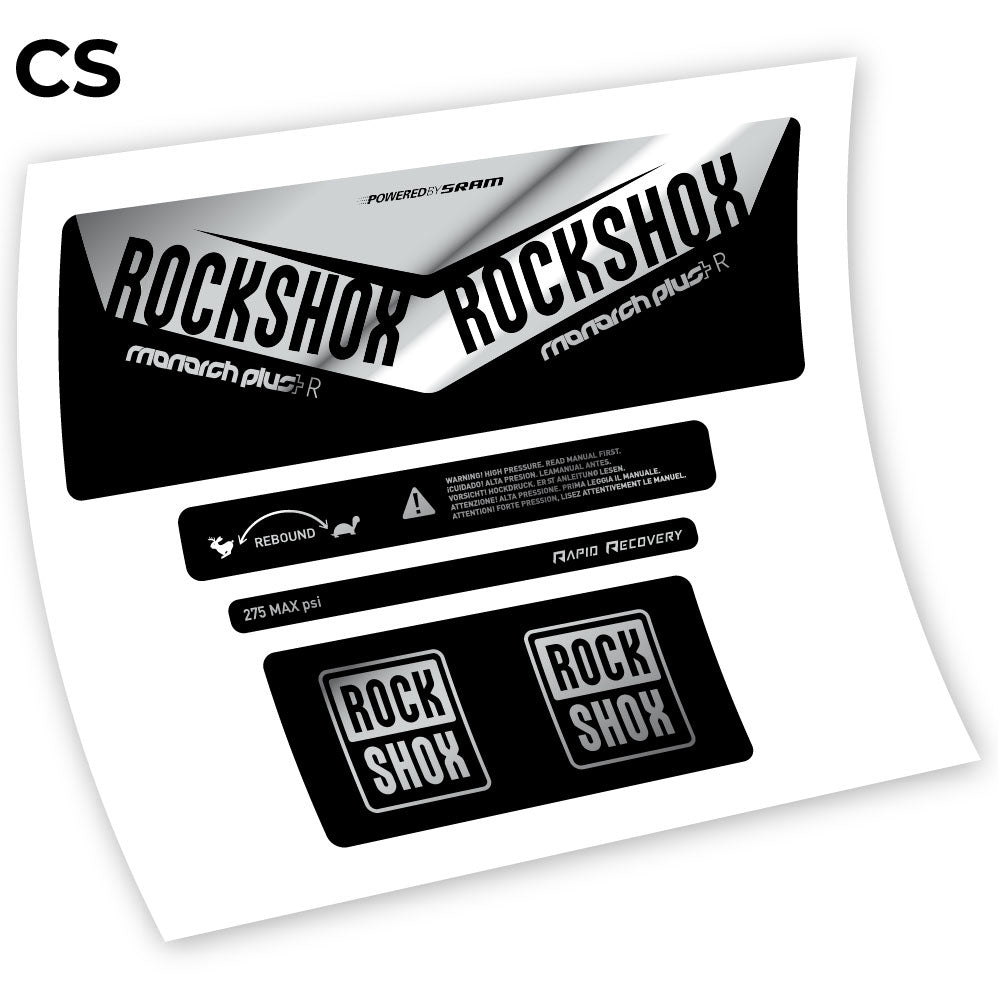 Stickers Rock Shox Monarch Plus R 2016 compatibles Autocollants amortisseur VTT