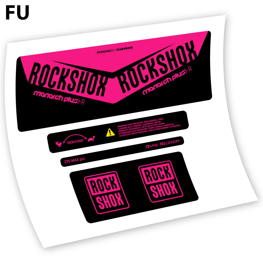 Stickers Rock Shox Monarch Plus R 2016 compatibles Autocollants amortisseur VTT