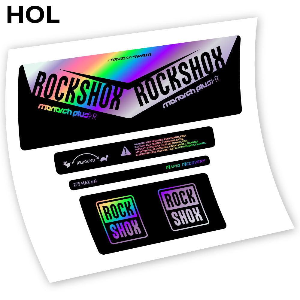 Stickers Rock Shox Monarch Plus R 2016 compatibles Autocollants amortisseur VTT