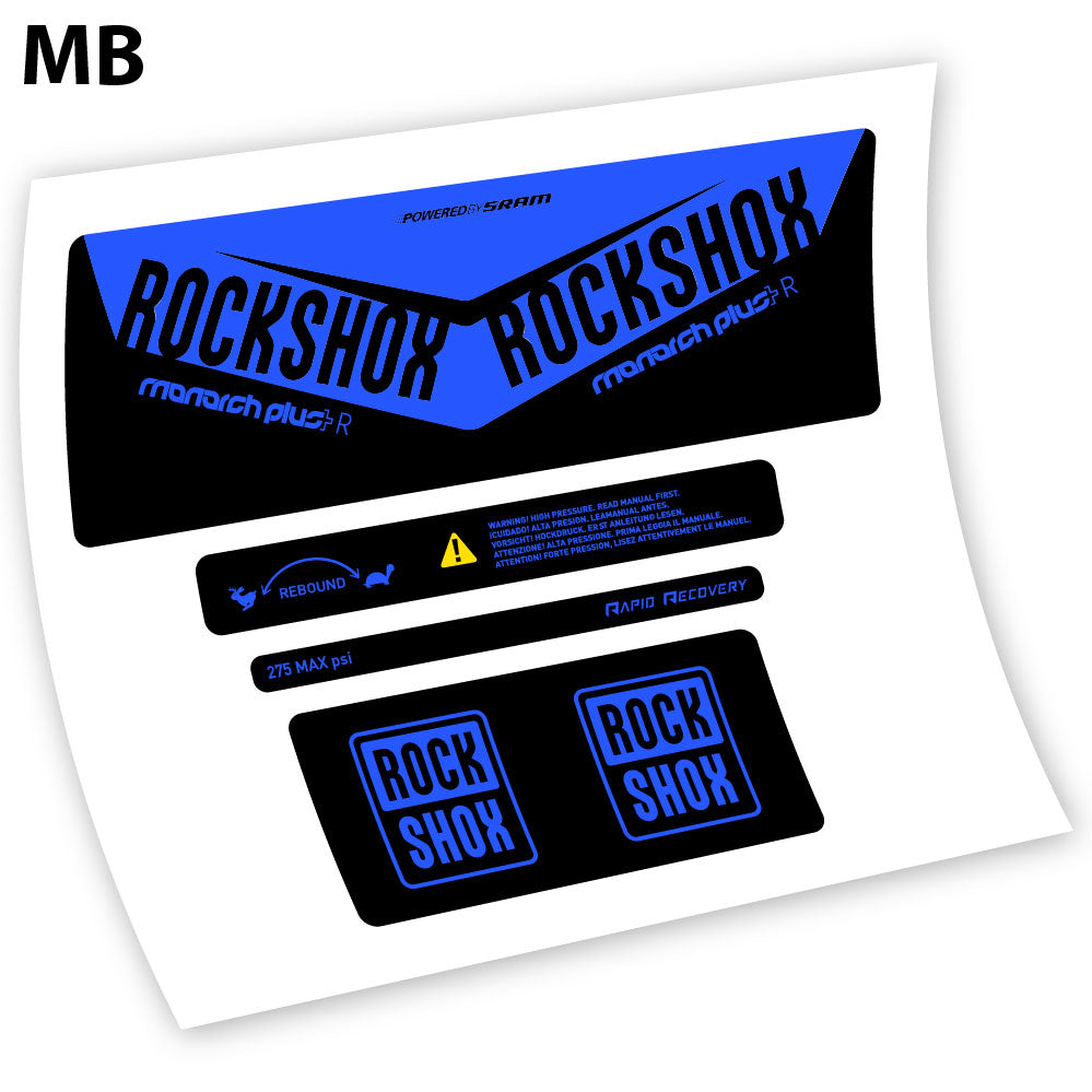 Stickers Rock Shox Monarch Plus R 2016 compatibles Autocollants amortisseur VTT