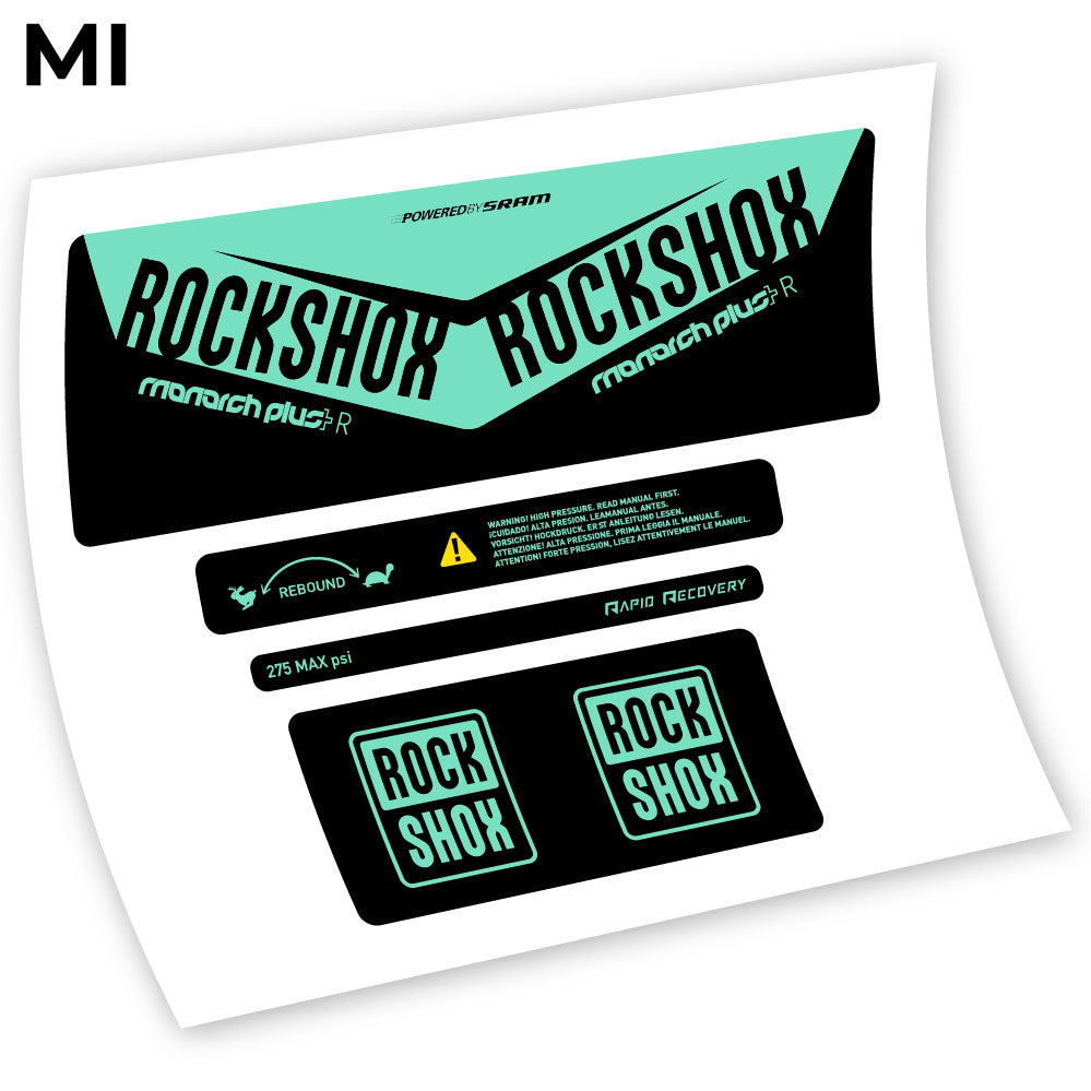 Stickers Rock Shox Monarch Plus R 2016 compatibles Autocollants amortisseur VTT