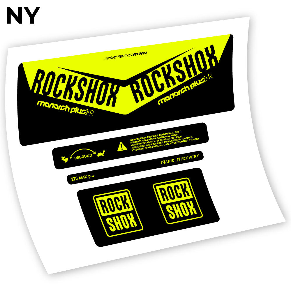 Stickers Rock Shox Monarch Plus R 2016 compatibles Autocollants amortisseur VTT