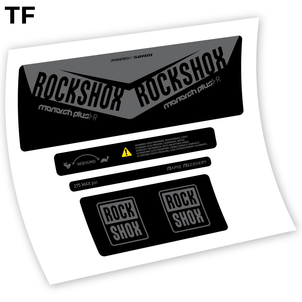 Stickers Rock Shox Monarch Plus R 2016 compatibles Autocollants amortisseur VTT