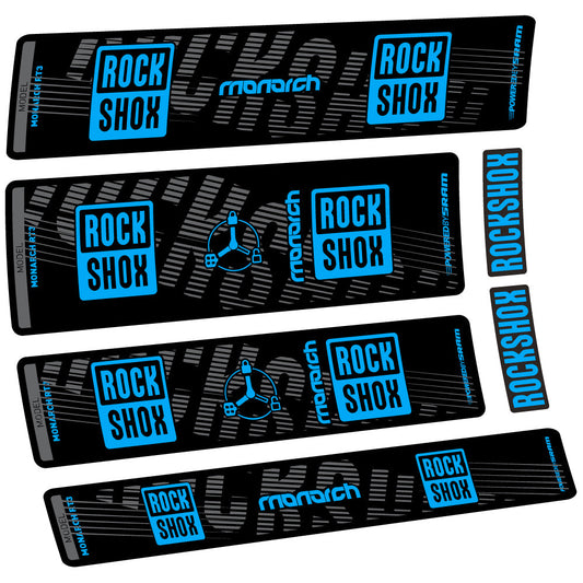 Stickers Rock Shox Monarch RT3 2022 compatibles Autocollants amortisseur VTT