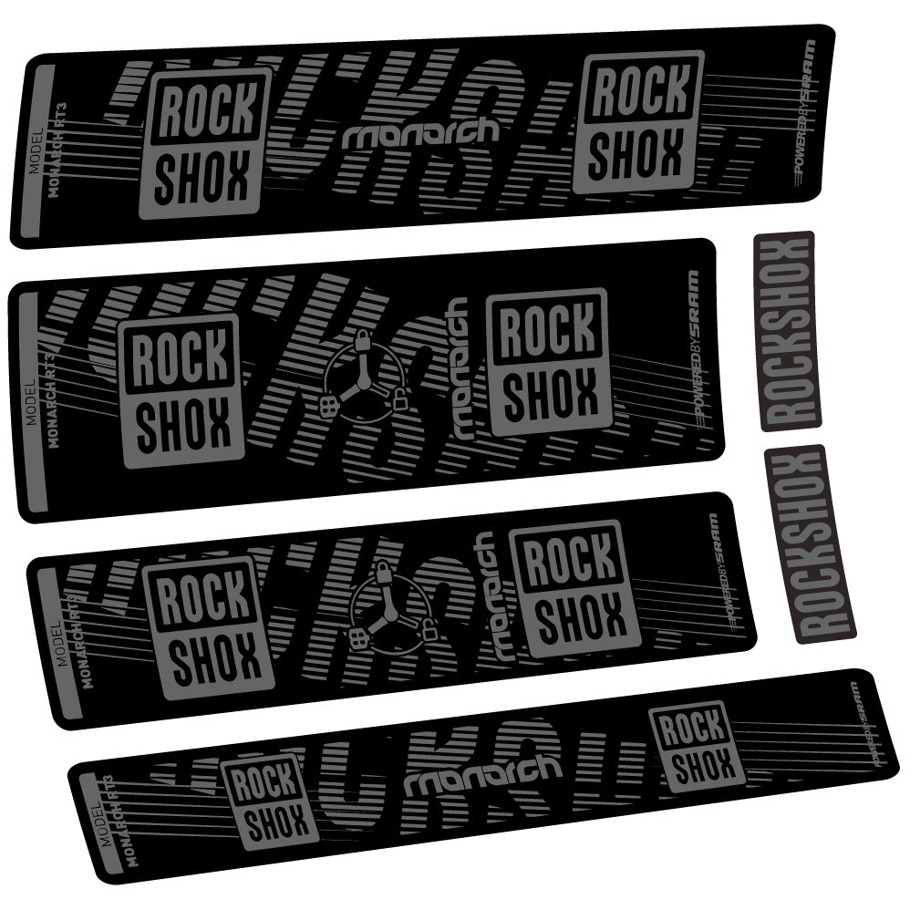 Stickers Rock Shox Monarch RT3 2022 compatibles Autocollants amortisseur VTT