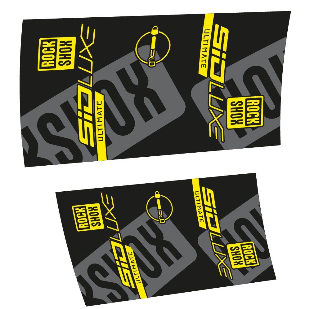 Stickers Rock Shox Sid Luxe Ultimate 2021 compatibles Autocollants amortisseur VTT