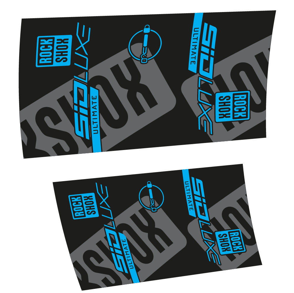 Stickers Rock Shox Sid Luxe Ultimate 2021 compatibles Autocollants amortisseur VTT