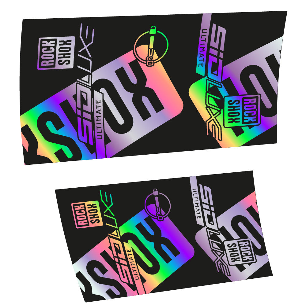 Stickers Rock Shox Sid Luxe Ultimate 2021 compatibles Autocollants amortisseur VTT