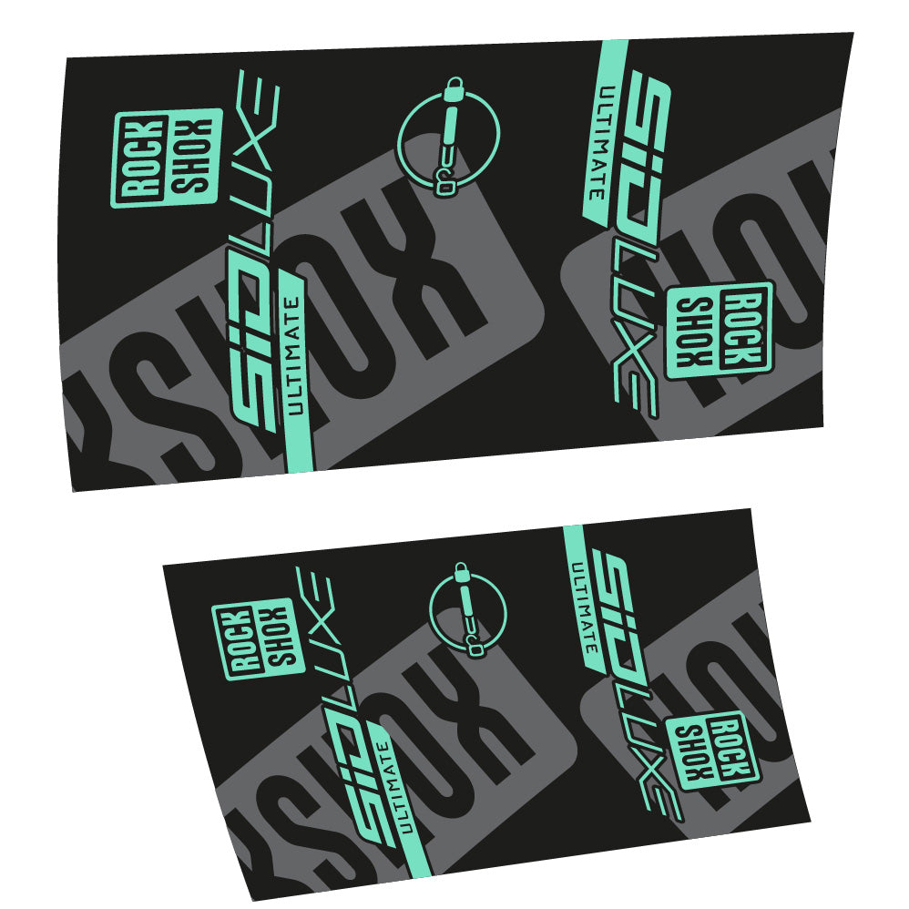 Stickers Rock Shox Sid Luxe Ultimate 2021 compatibles Autocollants amortisseur VTT