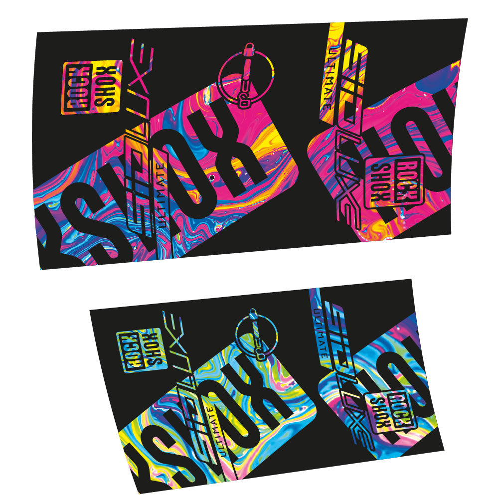 Stickers Rock Shox Sid Luxe Ultimate 2021 compatibles Autocollants amortisseur VTT