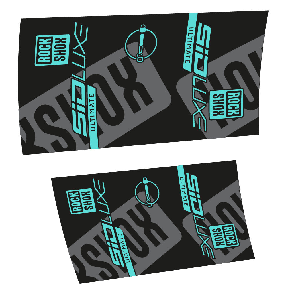 Stickers Rock Shox Sid Luxe Ultimate 2021 compatibles Autocollants amortisseur VTT